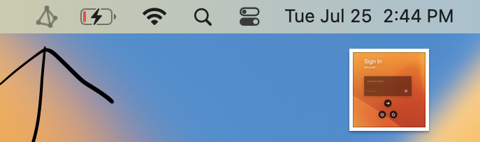 Click near the arrow