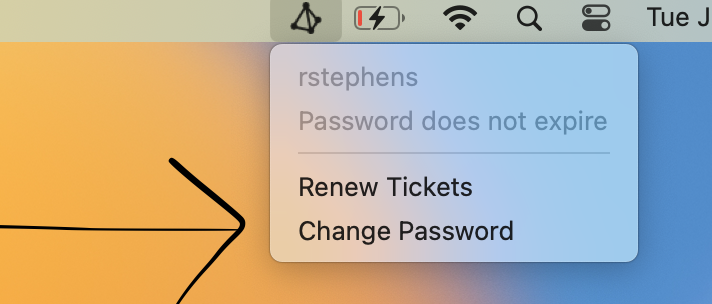 Click "Change Password"