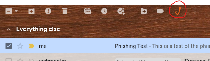 Phish Alert Button Screenshot