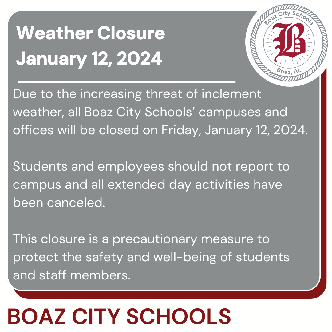  Weather Closure 1/12